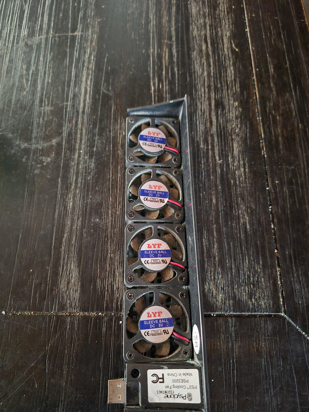 Untested Black 4-Fan USB Cooling Module